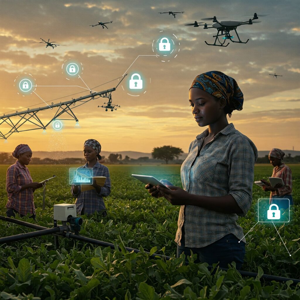 Cybersecurity in Smart Farming illustration