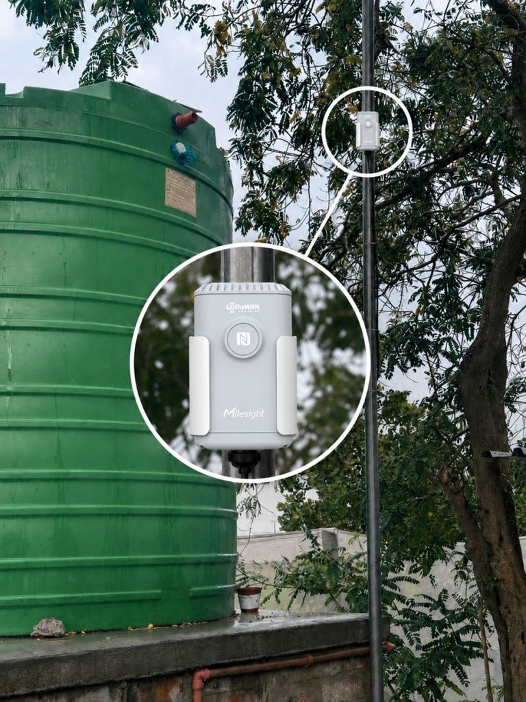 Water Tank Monitoring Smart water level sensor monitoring a JoJo tank at TSI Lynedoch